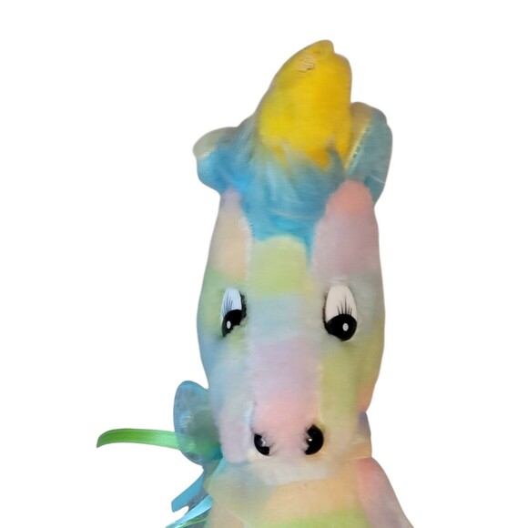 Vintage Superior Toy and Novelty Rainbow Unicorn Plush 15" Stuffed Animal EUC - Picture 4 of 7